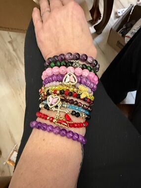 Bundle of 12 bracelets. The